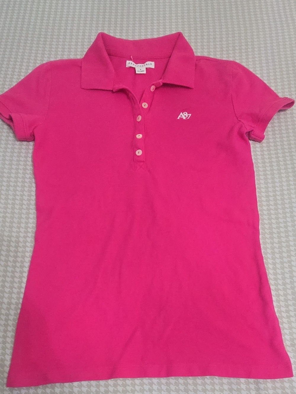 Aeropostale Girls' Pink Polo Shirt